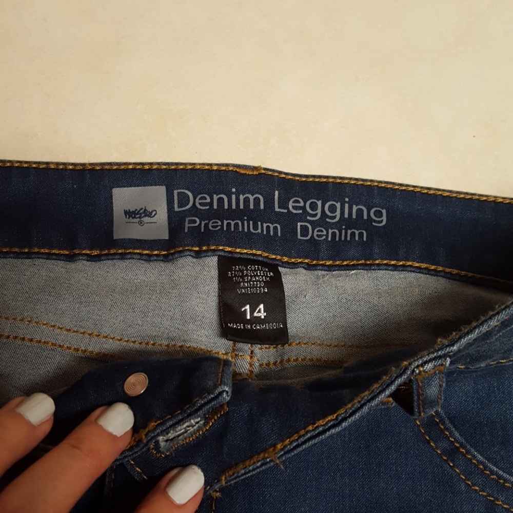 Denim legging